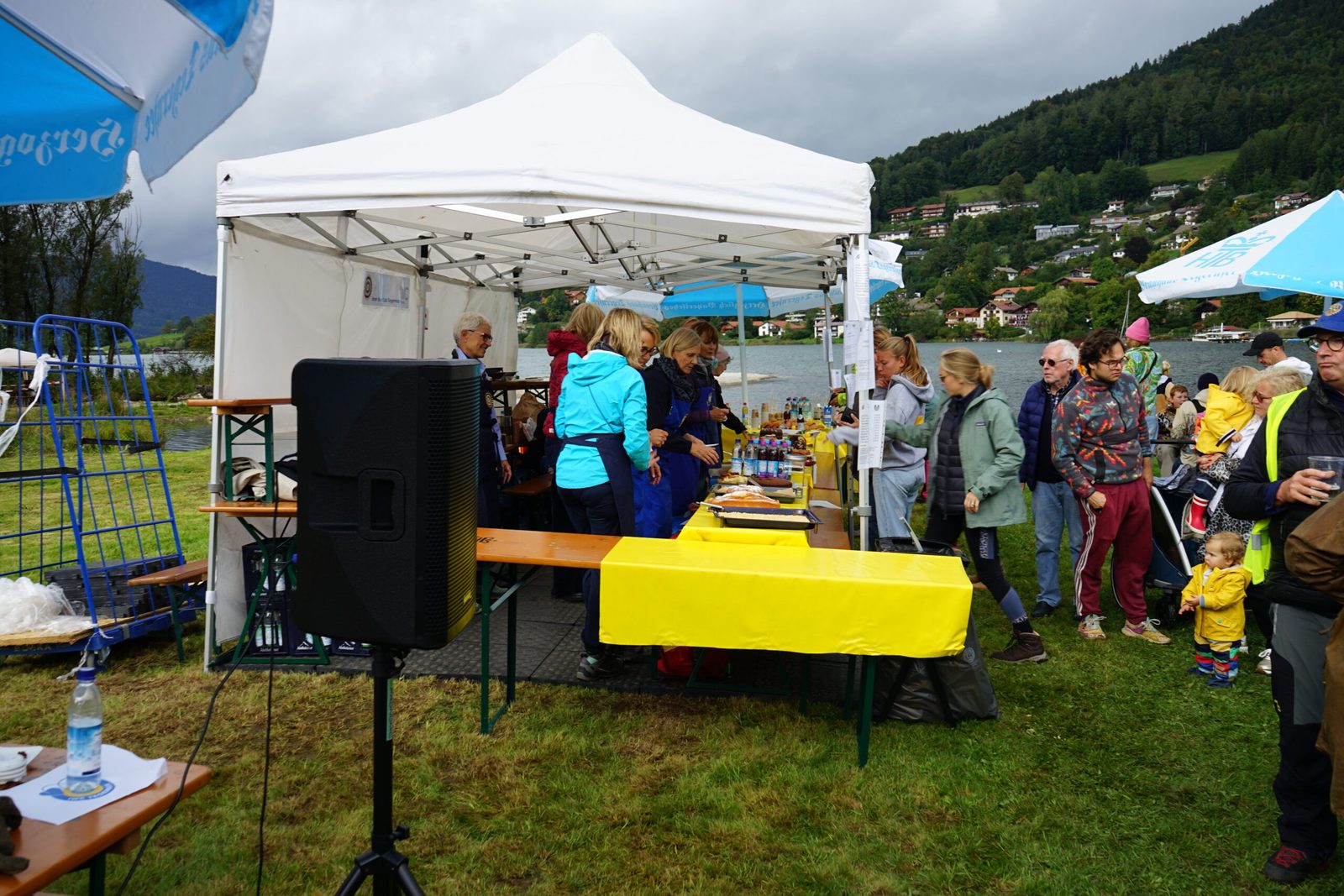 Ziellinie beim Tegernseer Entenrennen
